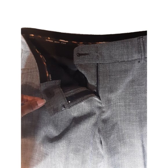 Express Design Studio Straight Dress Pants Grayish Black Size 2 Regular - Picture 3 of 8